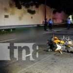 Accidente de tránsito en Managua deja un muerto y un lesionado