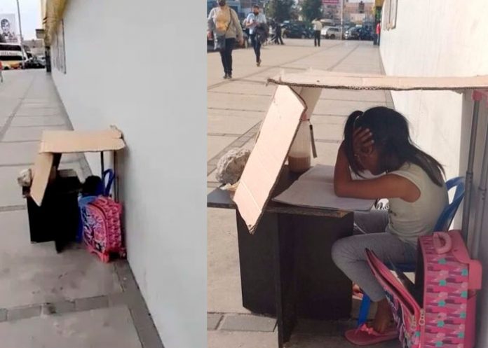 Bajo un techo de cartón: Niña en Perú estudia en la calle por esta razón