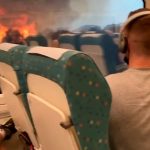 Tren falla a mitad de un incendio forestal en España