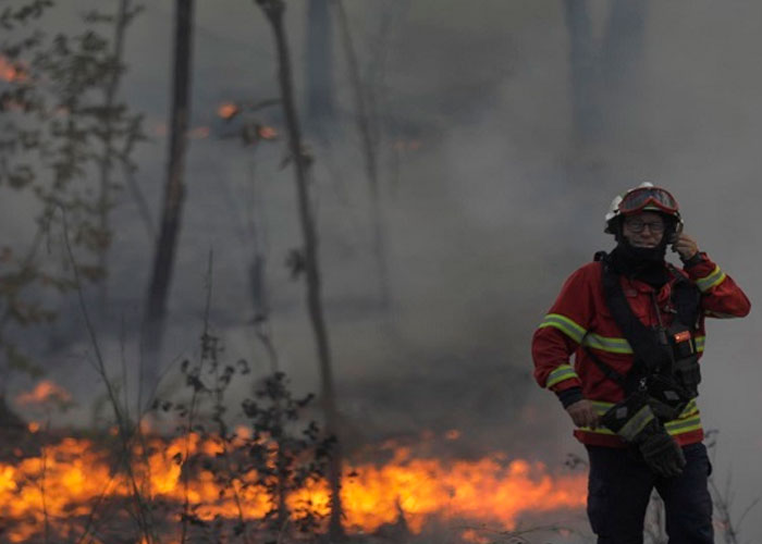 Oleada de incendios forestales dejan al menos 21 heridos en Portugal