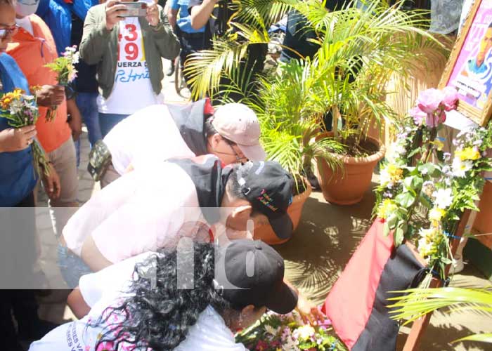 Masaya homenajea al teniente Gabriel Vado Ruiz, héroe de la paz