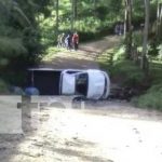 Camioneta lechera termina volcada en Muy Muy, Matagalpa