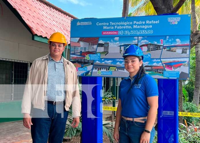 Foto: Realizan recorrido por la construcción del centro tecnológico Padre Fabretto en Managua / TN8