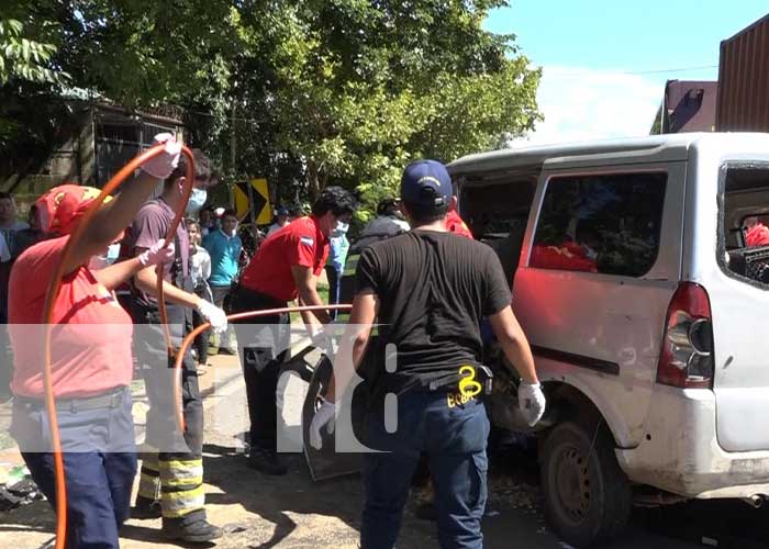  Violento accidente de tránsito en carretera Masaya-Tipitapa