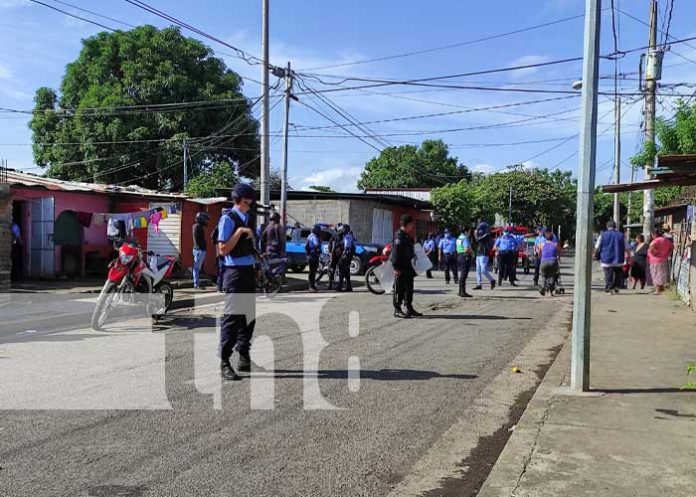 Operativo antidrogas en el barrio Jonathan González, Managua
