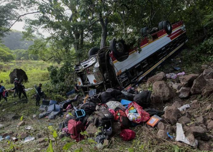 Escena de brutal accidente en La Cucamonga, Estelí