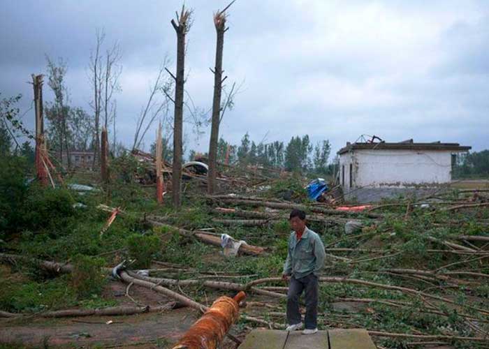 26 heridos y más de dos mil afectados tras el paso de tornado en China