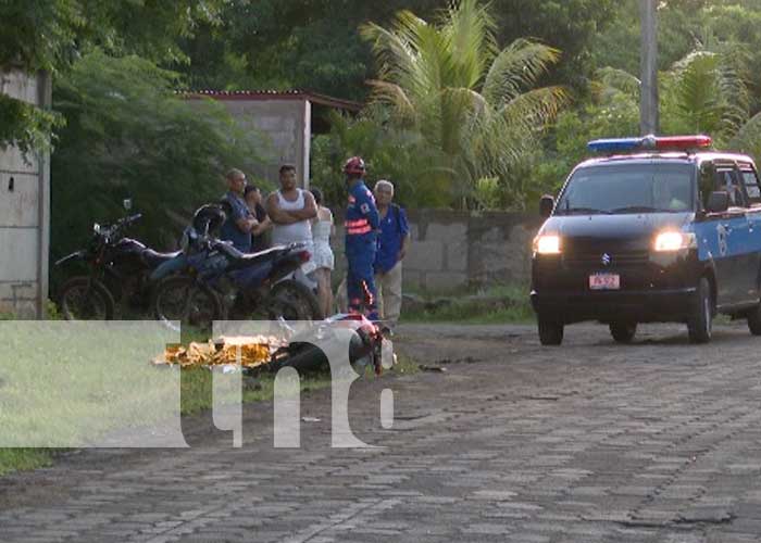 Mortal accidente de tránsito en Bosques de Xiloá, Managua