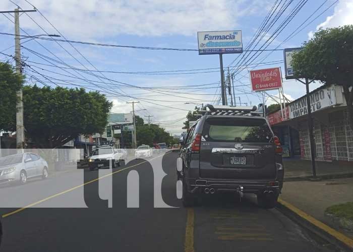 Escena de accidente mortal de tránsito en Managua