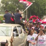 Celebración del 43/19 en el Distrito VI de Managua
