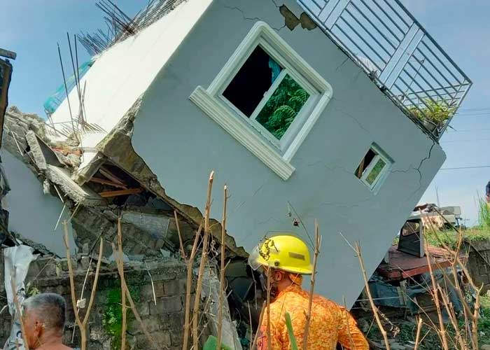 Potente sismo de magnitud 7.0 en Filipinas deja al menos cinco muertos