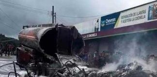Pipa cargada de combustible explota y deja niños muertos en Guatemala