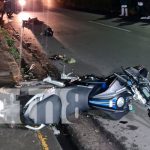 Exceso de velocidad provoca muerte de motociclista en Managua