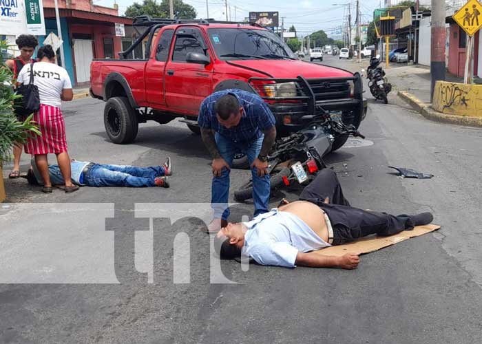 Accidente de tránsito en sector de El Arbolito, Managua