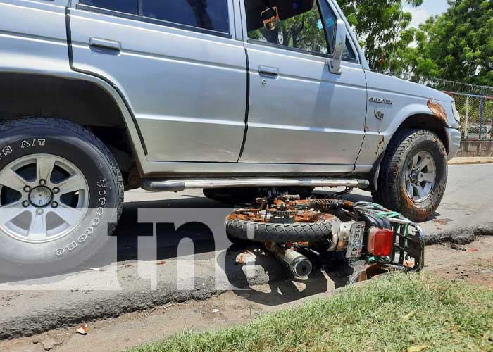 Accidente de tránsito en sector de La Cachorra, Managua