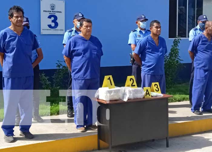 Incautación de cocaína en operativos de Managua