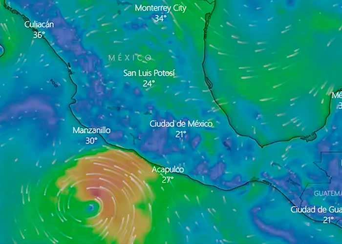 Tormenta “Estelle” ya es huracán categoría 1 en el pacífico de México