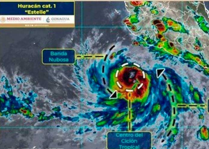 Tormenta “Estelle” ya es huracán categoría 1 en el pacífico de México