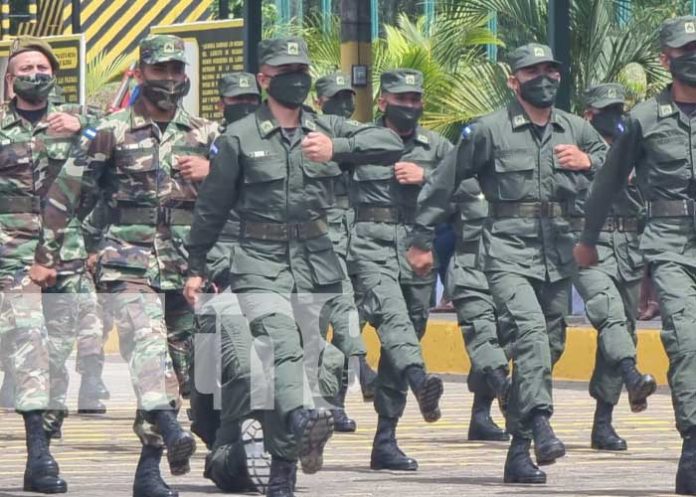 Acto por el ascenso de grados militares en Nicaragua