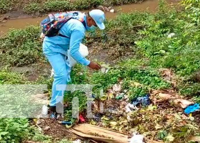 MINSA realiza jornada de limpieza para evitar el dengue en Nandaime