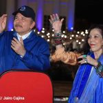 Acto por la celebración del 43/19 en Nicaragua el Comandante Daniel Ortega y la Vicepresidenta Rosario Murillo