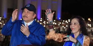Acto por la celebración del 43/19 en Nicaragua el Comandante Daniel Ortega y la Vicepresidenta Rosario Murillo