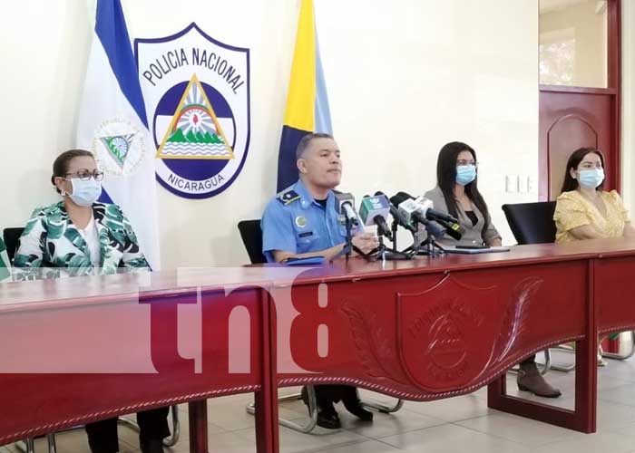 Conferencia de prensa de distintas instituciones de Nicaragua por el plan de promoción de la juventud 