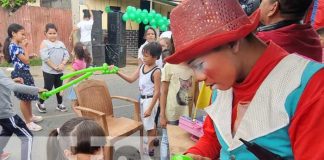 Actividad recreativa con Promotoría Solidaria en el Distrito II de Managua
