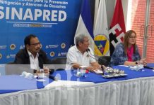 : Conferencia de prensa del SINAPRED en Nicaragua