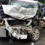 Fuerte accidente de tránsito en camino a Santo Tomás, Chontales