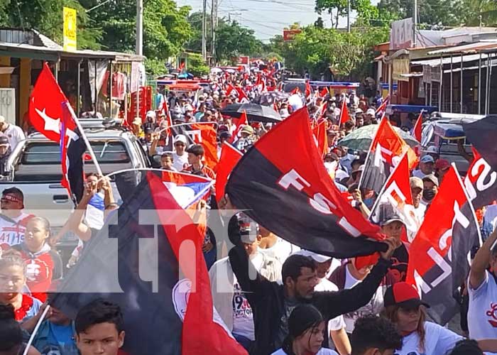 Pueblo de Tipitapa sale a las calles en honor al Frente Sandinista
