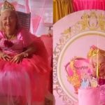 A sus 87 años cumple el sueño de tener una fiesta de princesas (VIDEO)