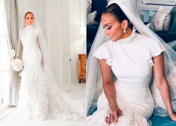 Estos son los 3 vestidos que usó Jennifer Lopez en su boda