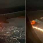 ¡La vieron pálida! Motor de avión toma fuego mientras volaba en México