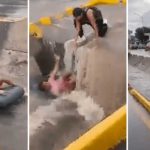 Por vago: Jugaba en cauce y lo arrastra la corriente en México (VIDEO)