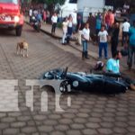 Tres lesionados tras choque de dos motos en el Municipio del Ayote, Chontales