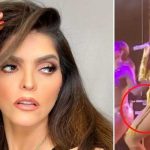 Viral: Ana Bárbara muestra sexy retaguardia tras quedar sin falda en concierto