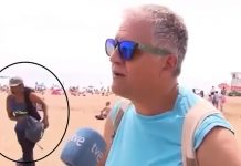 Noticiero de España capta el momento exacto de un robo en la playa