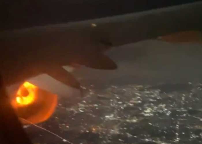 ¡La vieron pálida! Motor de avión toma fuego mientras volaba en México