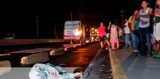 Hombre muere arrollado por un bus en la Carretera Norte, Managua