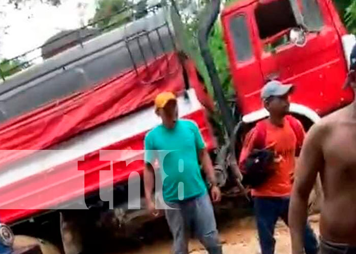 Foto: Con un pulmón perforado resultó jovén al explotar llanta de camión en Jinotega