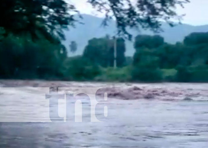 Fuertes lluvias en Boaco provocan desborde de ríos en varios municipios