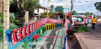 Inauguran puente peatonal en barrio San Antonio en Jinotega
