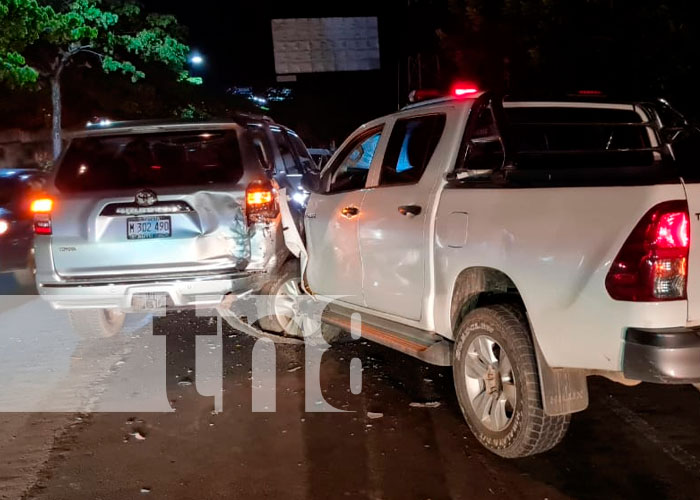 Imprudencia al volante: Conductora ebria provoca triple colisión en Managua