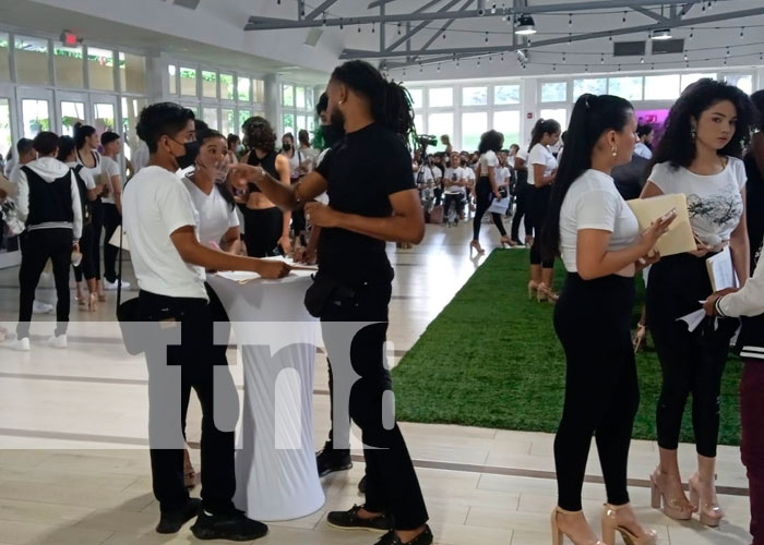 Masiva participación de jovenes en el casting de Nicaragua Diseña 2022