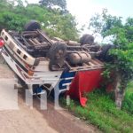 18 lesionados en vuelco de ruta en comarca la Manga, Acoyapa, Chontales