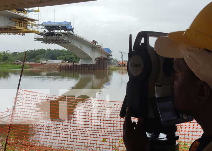 Avanza en un 75% la construcción del puente Wawa Boom en el Caribe Norte