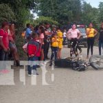 Irresponsable conductor se da a la fuga tras provocar accidente en Nueva Segovia