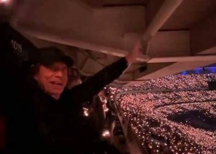 Mick Jagger disfrutó de un show de Coldplay como un fan más