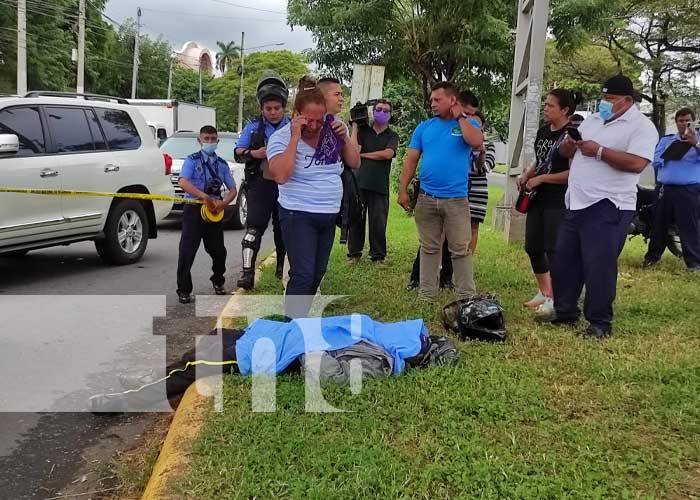 Mortal accidente de tránsito en la Rotonda Jean Paul Genie, Managua